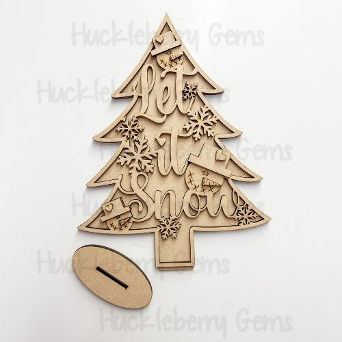 HO, HO, HO Trees Shelf Sitter