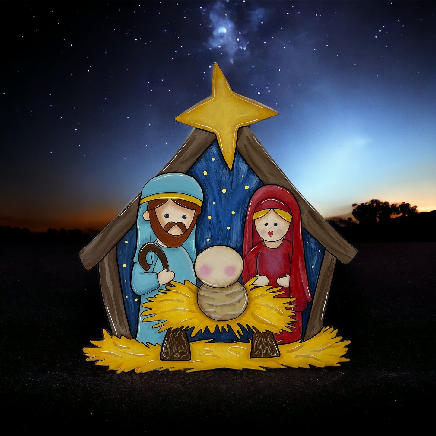 Nativity Scene Blank
