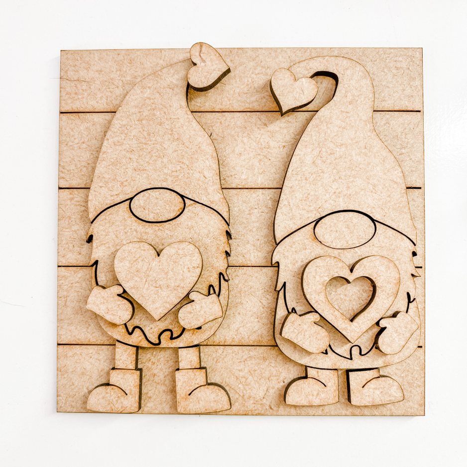 Love Gnomes Valentine's Mini Signs