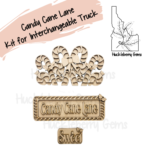 Candy Cane Lane Interchangeable Truck Stand