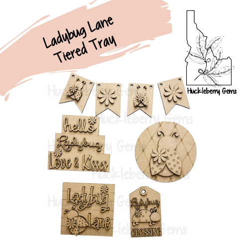 Ladybug Lane Tiered Tray