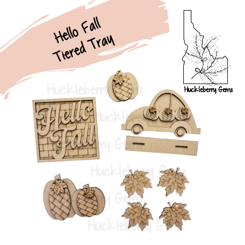 Hello Fall Tiered Tray Kit