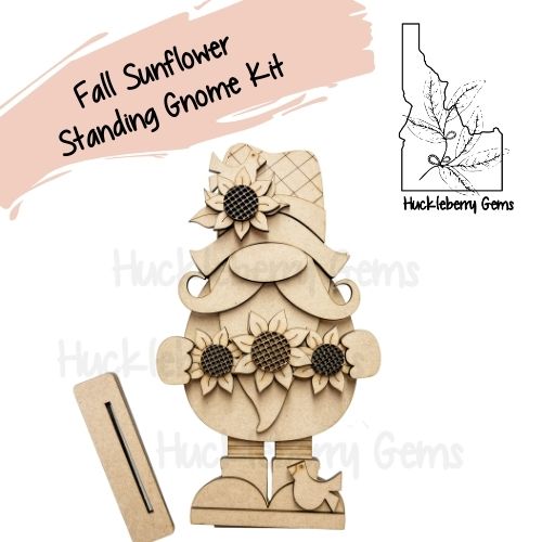 Fall Sunflower Gnome Standing Gnome