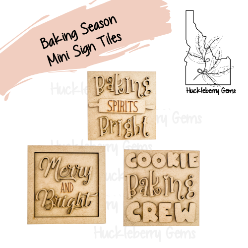 Baking Season Mini Signs