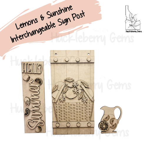 Lemons & Sunshine Kit for Sign Post