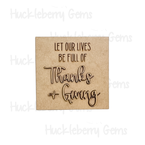 Give Thanks Mini Signs