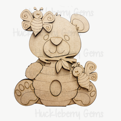 Honey Hugging Bear Shelf Sitter