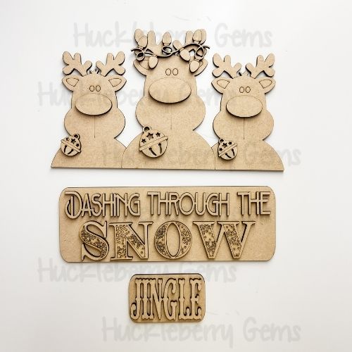 Dashing through the snow Interchangeable Truck Stand
