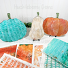Mixed Media Pumpkins Shelf Sitter