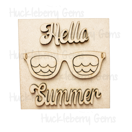 Hello Summer Mini Signs