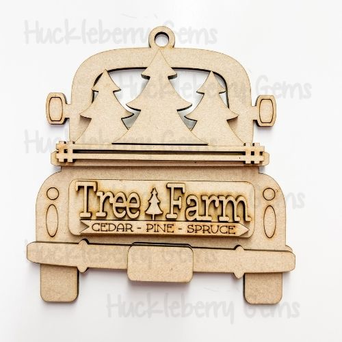 Winter Truck Ornaments / Banners