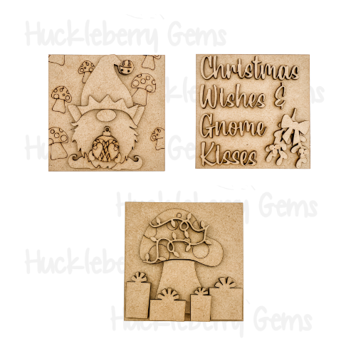 Holiday Gnomes Mini Signs