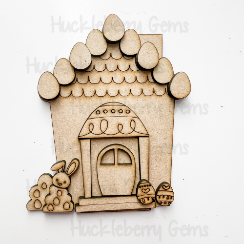 Easter Village Shelf Sitter
