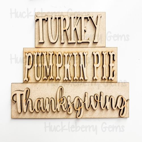 Give Thanks Pilgrim Set Tiered Tray Kit