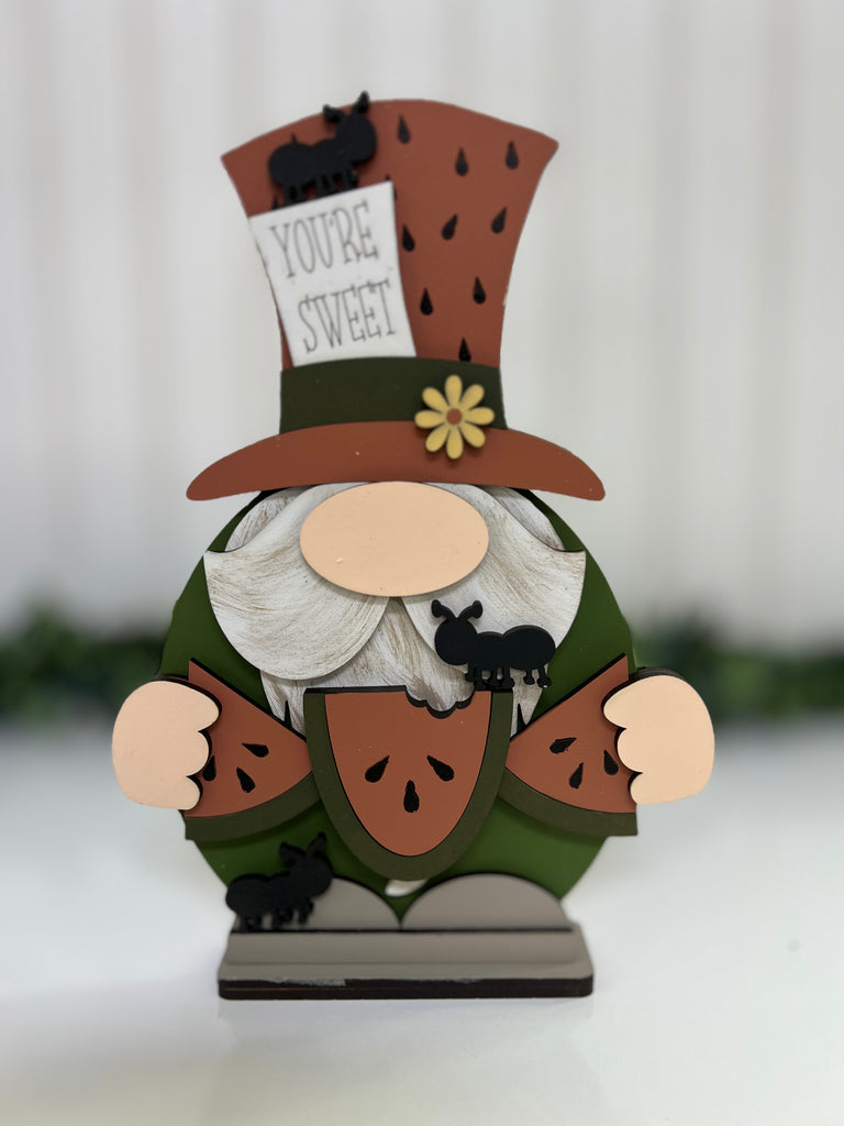 Watermelon Shelf Sitter Standing Gnome