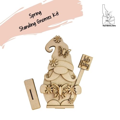 Spring Shelf Sitter Standing Gnome