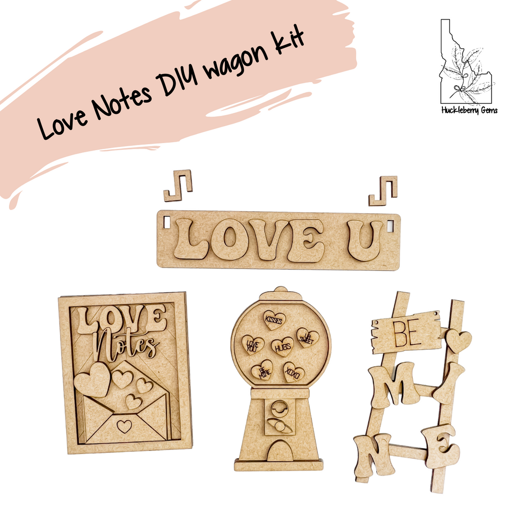 Love Notes Tiered Tray wagon DIY Kit